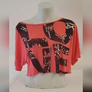 Y2K Off Shoulder Cropped Shirt